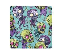 GuoChe Self-Adhesive Make up Pouchs Cloth Colorful Funny Zombie Graffiti Vibrant Makeup Organizer Wrap Camera Lens Cloth Wrapper For Organization 13.8 X 13.8, colorful funny zombie Graffiti vibrant,
