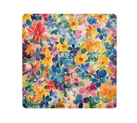 GuoChe Self Adhesive Makeup Bag Cloth Watercolor Flowers Colorful Jewelry Organizer Wrap Camera Lens Cloth Wrapper For Toiletries 17.7 X 17.7, watercolor flowers colorful119, 17.7x17.7in, Art Deco