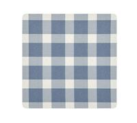 GuoChe Self-Adhesive Makeup Organizer Bag Cloth Buffalo Plaid Blue Cosmetic Bag Organizer Wrap Camera Lens Cloth Wrapper Makeup For Women 17.7 X 17.7, Farmhouse Buffalo Plaid Tartan Check Scotland