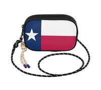 GuoChe Small Purse Crossbody Men Beauty with Adjustable Strap Messenger Bag Crossbody For Hiking Traveling, Texas State Flag, One Size