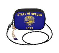 GuoChe Small Purse Crossbody Men Beauty with Adjustable Strap Messenger Bag Crossbody For Hiking Traveling, Oregon State Flag, One Size