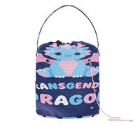 GuoChe Space Galaxy Transgender Dragon Pride Flag Cute Trans Love Yarn Bag Yarn Ball Holder with Holes Travel Storage for Crochet Knit Knitting Organizer