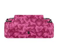GuoChe Stroller Basket Organizer Romantic Hearts Valentine's Day Pink Large Caddy With Non-Slip Shoulder Strap & Stroller Accesorios Para Coches De Bebes