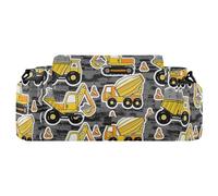 GuoChe Stroller Organizer Baby Bag Gray Construction Mechanical Truck Yellow Umbrella Stroller Caddy With Non-Slip Shoulder Strap & Stroller Accesorios Para