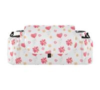 GuoChe stroller organizer parent console Valentine's Day Pink Hearts Watercolor Balloons caddy stroller With Non-Slip Shoulder Strap & Stroller accesorios para carro de ni?os para frio