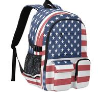 GuoChe Student Backpack All Over Print 30L Capacity with Multi Pockets for Outdoor Daypack, Flag of the United States Minor Outlying Islands, One Size, Basic-multipurpose-backpacks