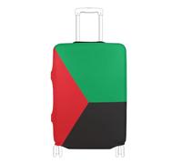 GuoChe Suitcase Cover Fits 18-20/22-24/26-28/29-32 Inch Suitcases Soft Luggage Cover Anti-Lost Design Suitcase Protector for Travel, National Flag of Kenya, XL 29-32 in, Vintage