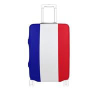 GuoChe Suitcase Cover Fits 18-20/22-24/26-28/29-32 Inch Suitcases Soft Luggage Cover Hidden Side Zippers Travel Luggage Cover, Flag of French Polynesia, XL 29-32 in, Vintage