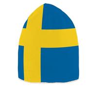 GuoChe Sweden Flag Beanie Hat Funny Skull Caps for Men Women