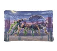 GuoChe Tarantula Desert Night Collage Washable Pet Bed Mat Soft Comfortable Anti-Slip Bottom for Large Jumbo Medium Small Dogs 36" x 24"