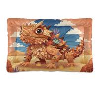 GuoChe Thorny Devil Red Desert Collage Washable Dog Cat Bed Soft Anti-Slip for Large Jumbo Medium Small Dogs 36" x 24"
