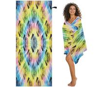 GuoChe Tie Dye Pug Magnetic Adult Beach Towels Oversized