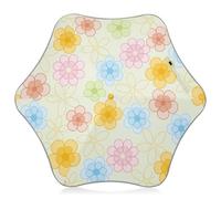 GuoChe Toddler and Little Kid Umbrella Rain Sun and Wind Protection Umbrellas Yellow Flower Fashion with Reflective Strip for Girls Boys Toddlers Child Pinch-Proof