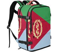 GuoChe Travel Backpack durables Fabric Fits 16 Inch Laptop with Multi Compartments for Business Trip, National Flag of Eritrea, One Size, Basic-multipurpose-backpacks
