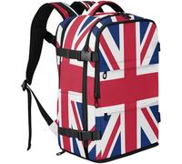 GuoChe Travel Backpack durables Fabric Fits 16 Inch Laptop with Multi Compartments for Business Trip, National Flag of the United Kingdom, One Size, Basic-multipurpose-backpacks