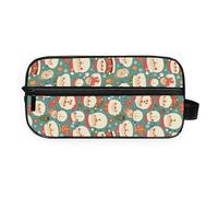 GuoChe Travel Organizer Bag All-in-One Storage durables Twill Fabric Makeup/Shaving/Toiletry Storage Ho Ho Ho Pattern Funny Christmas