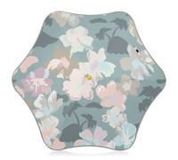 GuoChe Tropical Cute Flowers Toddler and Little Kid Umbrella Rain Sun and Wind Protection Umbrellas with Reflective Strip for Girls Boys Toddlers Child Pinch-Proof