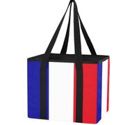 GuoChe Trunk Organizer for Women Men, Waterproof Collapsible Car Organizers and Storage with Reinforced Handles & Removable PE Board for SUV Sedan Truck, Multi-Purpose Storage Tote Bag France Flag