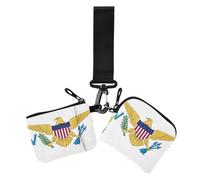 GuoChe Us Virgin Islands Flag Women's Coin Wallet Card Holder