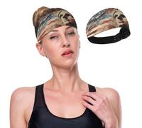 GuoChe Usa Presidents Day Flag & Lady Liberty Cooling Exercise Headbands for Women Stretchy Head for Washing Face Washing Face Athletic Sports Cycling