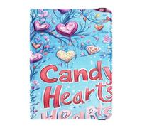 GuoChe Valentines Day Tree Love Heart Candy Hearts Leather Car Registration and Insurance Holder Document Wallet for Cards, Essential Document Driver License Men Women Premium Leather, Color 5, One