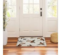 GuoChe Welcome Doormat 32x20in Non-Slip Rubber Backing Outside Entrance Indoor Doormat Ultra Thin Laundry Room Mat for Stairs Terrace Garage Laundry Balcony Toucan Bird