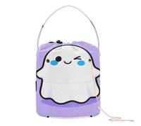 GuoChe Winking with Tears Yarn Storage Knitting Project Bags with Holes Craft Bag for Crochet Holder Yarn Accessory