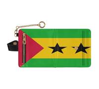 GuoChe Women's Folding Wallet Portable PU Leather Folding Wallet for Girls Women Ladies, National Flag of S?o Tomé and Príncipe, One Size, Modern