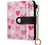 GuoChe Women's Minimalist Folding Wallet Convenient Compact PU Leather Wallet for Women Girls, White Gray Cheetah Leopard Print Animal Skin, One Size, Modern