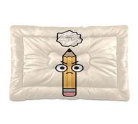 GuoChe Writer's Block Look Washable Cat Kennel Crate Pad Soft Anti-Slip for Large Jumbo Medium Small Dogs 36" x 24"