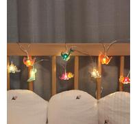 GUOCHENG Cute Dinosaur String Lights, 1.5M 10LED Toy Super Fun Dinosaur Light Strings, Battery Operated Dino Lights for Indoor Children Bedroom Nursery Decor(Dino)