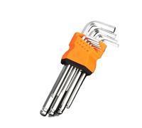 GUOCHENJIE Allen Key Set 8PCS/9PCS L Type Double-End Screwdriver Hex Wrench Set Allen Key Hexagon Flat Ball Torx Star Head Spanner Key Set Hand Tools Hand Tools(Ball Head 9PCS L)