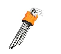 GUOCHENJIE Allen Key Set 8PCS/9PCS L Type Double-End Screwdriver Hex Wrench Set Allen Key Hexagon Flat Ball Torx Star Head Spanner Key Set Hand Tools Hand Tools(Ball Head 9PCS XL)