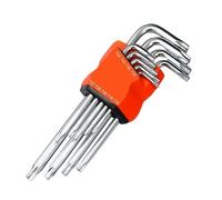 GUOCHENJIE Allen Key Set 8PCS/9PCS L Type Double-End Screwdriver Hex Wrench Set Allen Key Hexagon Flat Ball Torx Star Head Spanner Key Set Hand Tools Hand Tools(Torx Head 9PCS L)