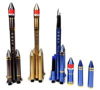 Guochenxi168 2PCS Gel Pens Ballpoint Pen for Adult Writing Taking Notes School Office Halloween Rocket Shape