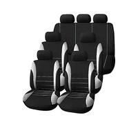 GUOCU Car Van Seat Covers Full Set 5&7 Seaters Carseat Protectors Univesial for Cars Vans MPVs Gray 7 Seats 13 Pieces