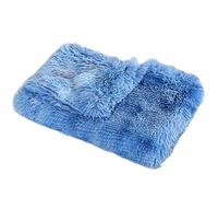 GUOCU Fluffy Dog Blanket Pet Mat Available All Seasons Thick Dog Blanket Shaggy Faux Fur Super Soft Warm Plush Pet Throw Washable Fuzzy Blanket for Medium Large Dogs And Cats,Blue1,100×75cm