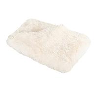 GUOCU Fluffy Dog Blanket Pet Mat Available All Seasons Thick Dog Blanket Shaggy Faux Fur Super Soft Warm Plush Pet Throw Washable Fuzzy Blanket for Medium Large Dogs And Cats,White,56×36cm
