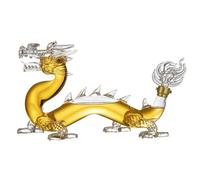 GUODDM Art Statue - Oriental Dragon Lead-Free Glass Handmade, Zodiac Decanter,Table Decoration Personalized Animal Wine Bottle