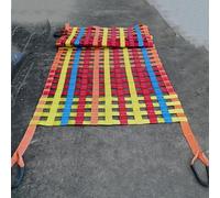 GUODDM Cargo Hanging Net - Polyester Sling Lifting Bag Hoisting Net, Loading And Unloading Heavy Objects, Nylon Belt Width 5cm(2 X 2M/Mesh 20cm/Load 2t)