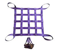 GUODDM Cargo Lifting Net - Flat Nylon Sling Hoisting Net, Tear Resistance Strong Load-Bearing Bag, Material Handling Lifting Net Straps, Hanging Bungee Net(3 X 3M/Mesh 15cm/Load 2t)