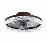 GUODDM Ceiling Fans with Lights and Remote, 6 Speeds, 3 Color Temperatures, Dimmable Quiet Ceiling Fan Light, Smart Modern LED Fan Lights Ceiling for Bedroom Living Room Dining Room(Black)