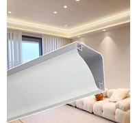 GUODDM Ceiling Reflectors LED Strips, Double Sided Lighting System Kit for 8mm Strips, Wall Ceiling Edge Led Aluminum Channel Skirting Board, Home Decor Light Bar Housing(30m (98.4 ft))
