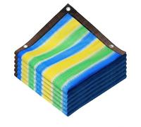 GUODDM Colored Shade Net, HDPE Sun Shade Netting With Metal Eyelets, Breathable Garden Privacy Screen For Balcony, Fence, Patio, Pool, Greenhouse & Outdoor Use(1 * 2m)