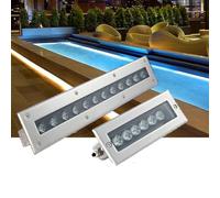 GUODDM LED Landscape Lights - AC85-265V Recessed LED Outdoor Downlight, Rectangle Outdoor Buried Lamp, IP65 Waterproof LED Spotlight, LED Floor Lamp(Red Light,18W)