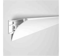GUODDM LED Strips Corner for Surface-Mounted, Aluminum Profile for Uplight and Downlight, Ceiling-Mounted Linear,Ideal for Living Room, Bedroom and Hallway(A,1m-220v)