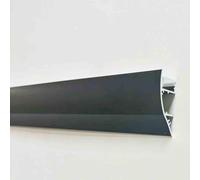 GUODDM LED Strips Light for Surface-Mounted, Ceiling-Mounted Linear, Aluminum Profile for Uplight and Downlight,Ambient Lighting Ideal for Living Room, Bedroom and Hallway(Black,1m-220v)