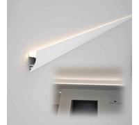 GUODDM LED Strips Light for Surface-Mounted, Ceiling-Mounted Linear, Aluminum Profile for Uplight and Downlight,Ambient Lighting Ideal for Living Room, Bedroom and Hallway(White,1m-220v)