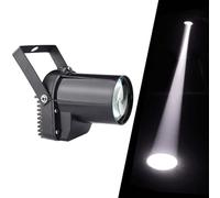 GUODDM Mini Led Spotlight - LED Pinspot Light, Pin Spots Motor Party Light, 3W White Stage Spot for Mirror Ball, KTV and Bar Stage Lighting(Yellow,A)