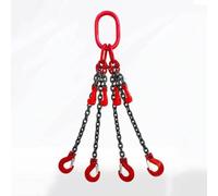 GUODDM Obstacle car 4 Legs Chain Sling With Sling Hook G80, Regulator Lifting Chain, 80 4T/ 8800LBS, 8MM X 1M Lifting Chain Slings, Heavy Duty Lifting Chain Sling With Hooks Breakdown car